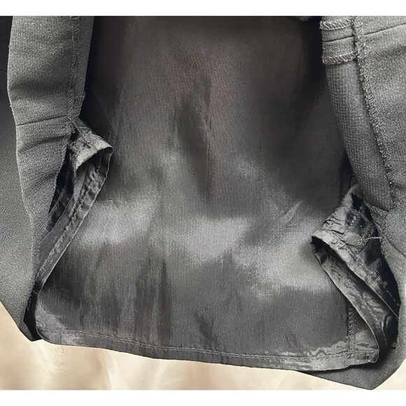 VINTAGE A.J. BARI BlK Wiggle Dress Detachable Oversized Bow‎ Sz 12 Made in Korea - Picture 5 of 10